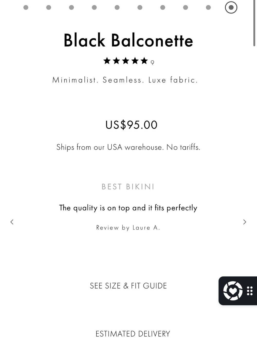 Ark Swimwear Black Bikini Set - NWT - Picture 8 of 16